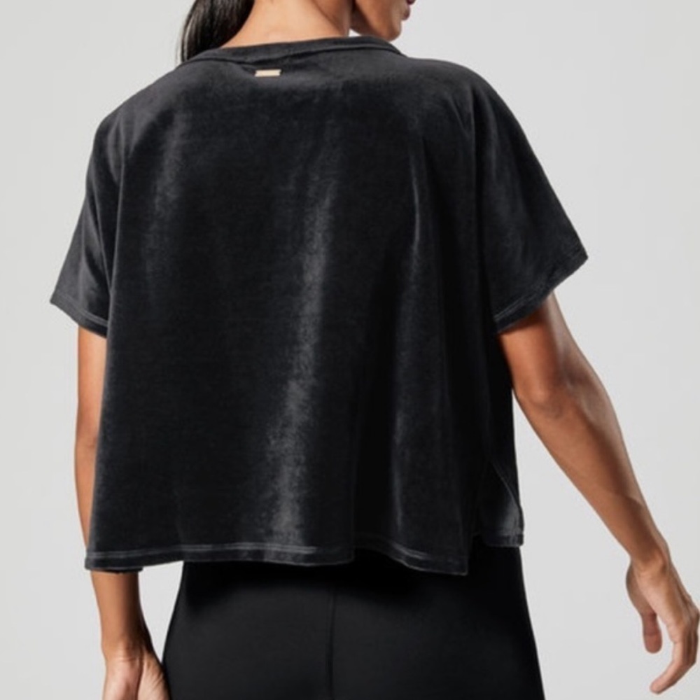 ALALA Champ Tee black velvet velour size L black - Picture 4 of 11
